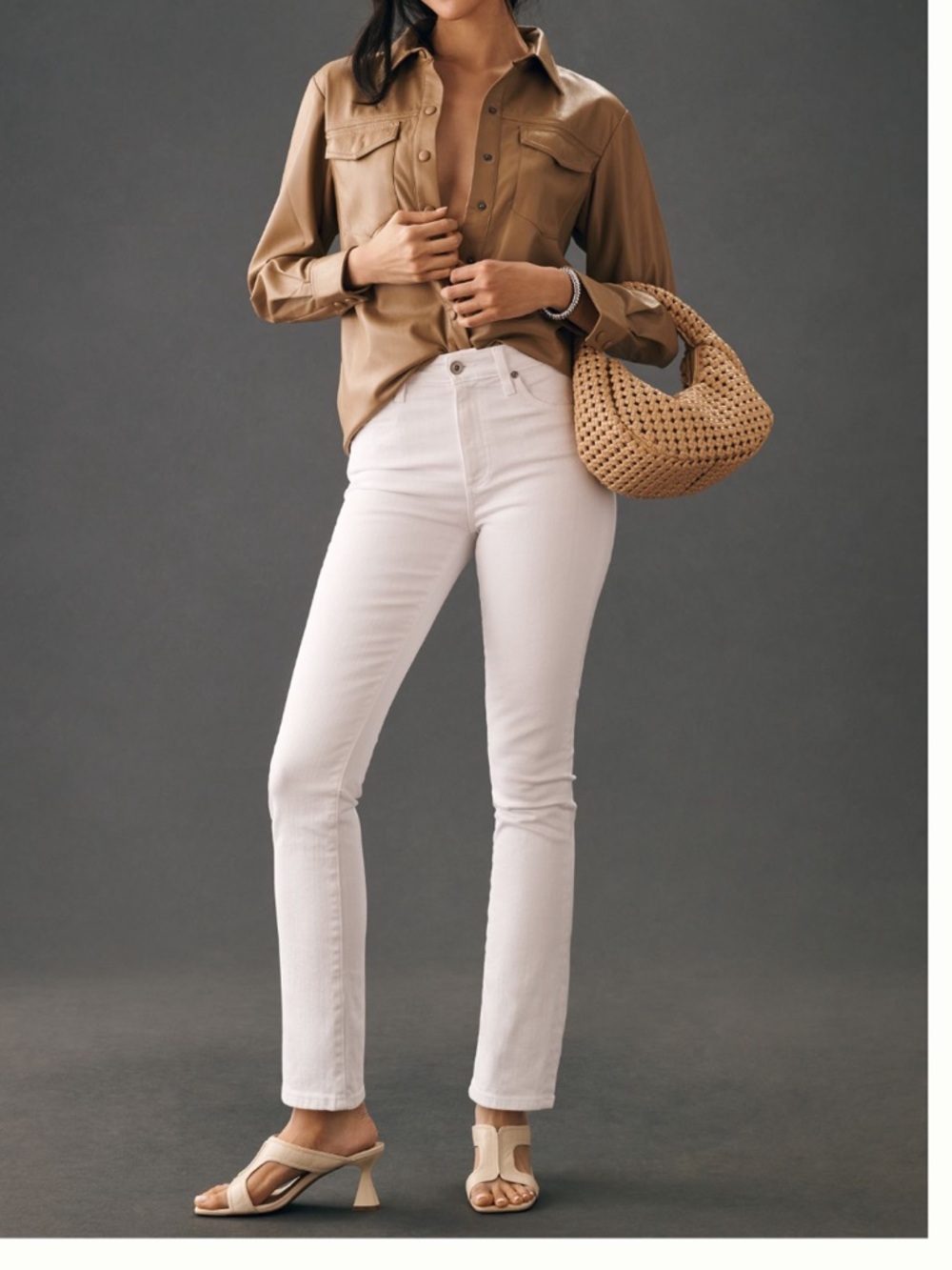 AG Mari High-Rise Straight Jeans - EUC